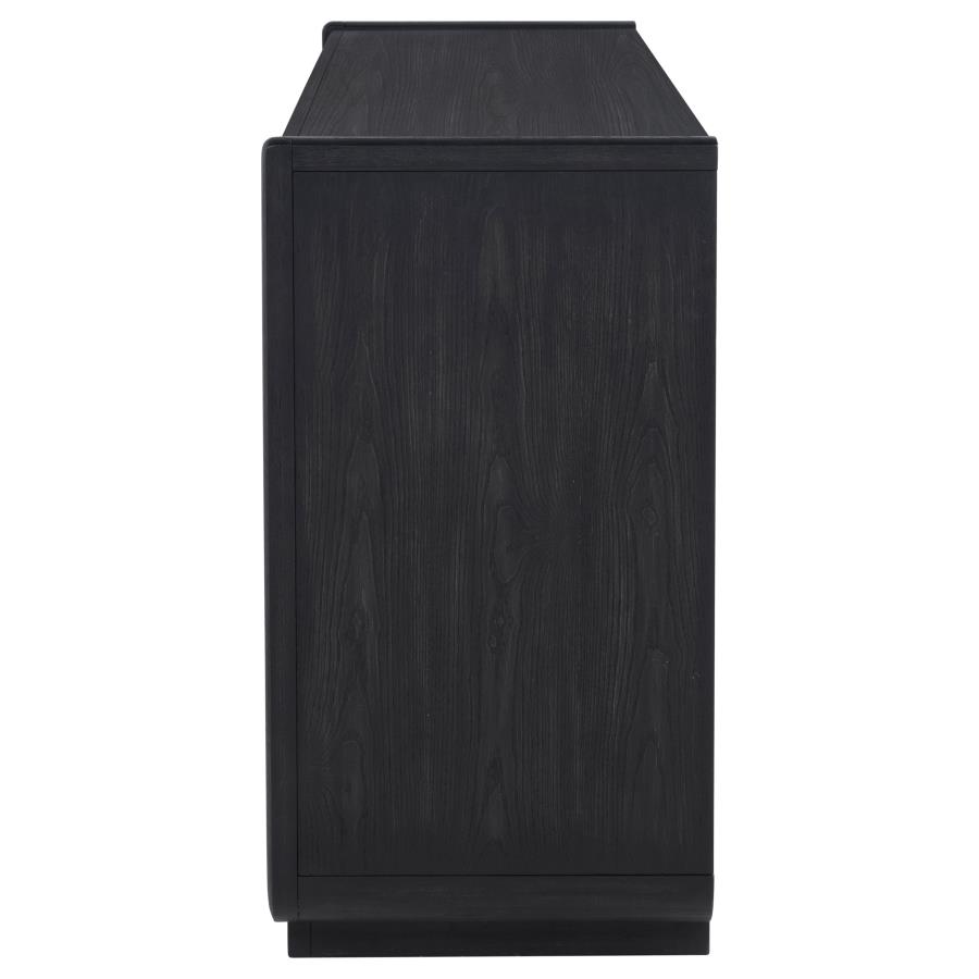 Leandro 2-drawer Dining Sideboard Server Burnished Black view 5