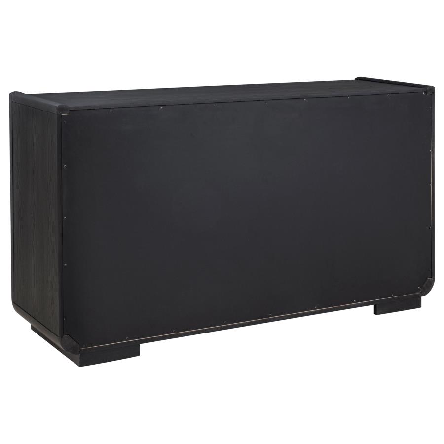 Leandro 2-drawer Dining Sideboard Server Burnished Black view 6