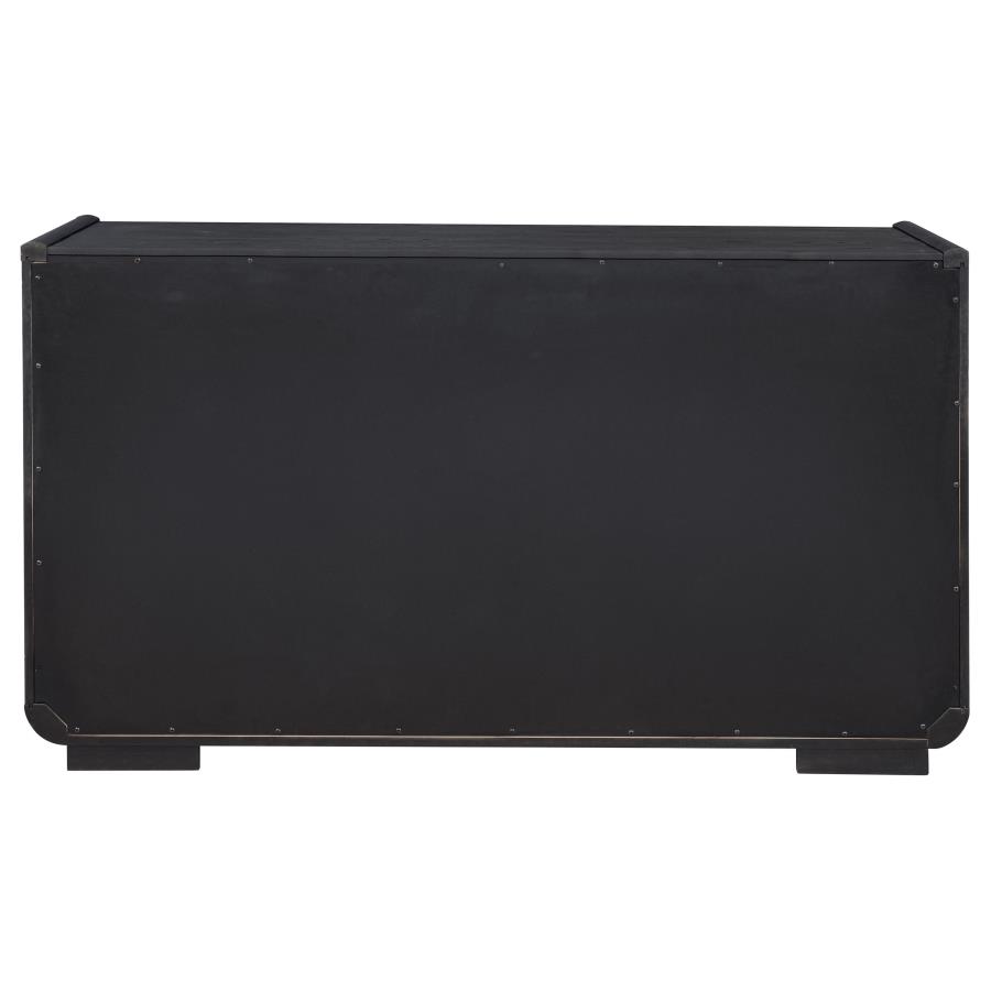Leandro 2-drawer Dining Sideboard Server Burnished Black view 7