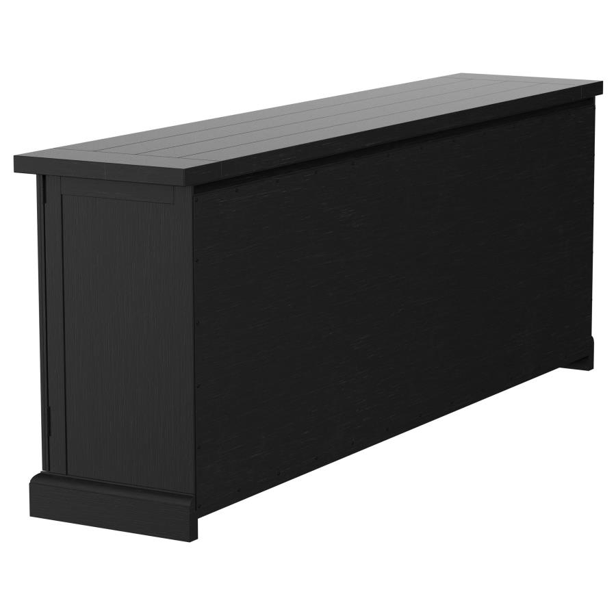 Florence 4-door Dining Sideboard Buffet Distressed Black view 7