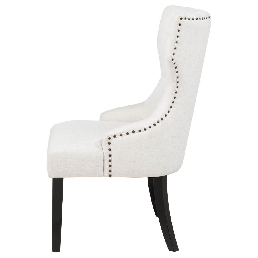 Baney Fabric Upholstered Dining Side Chair Cream and Black view 5