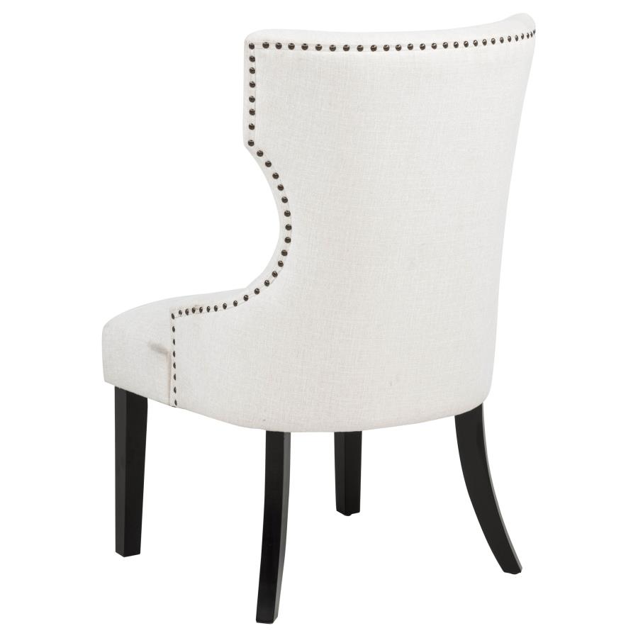 Baney Fabric Upholstered Dining Side Chair Cream and Black view 6