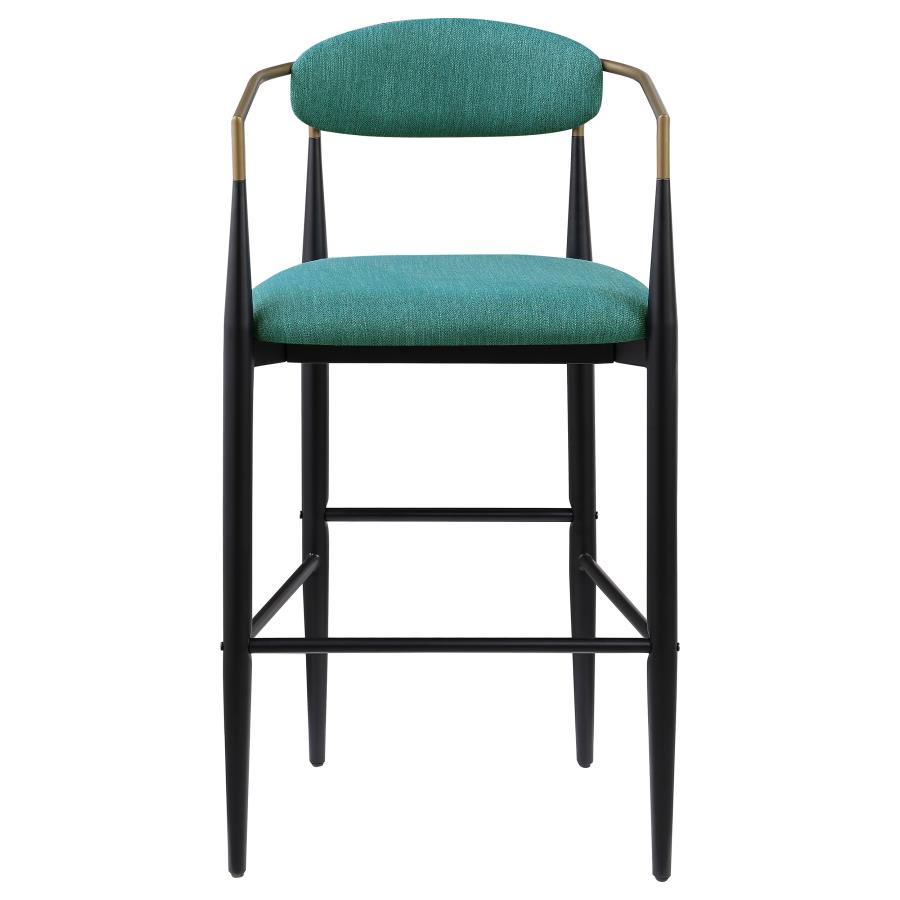 Tina Fabric Upholstered Bar Chair Green (Set of 2) view 4