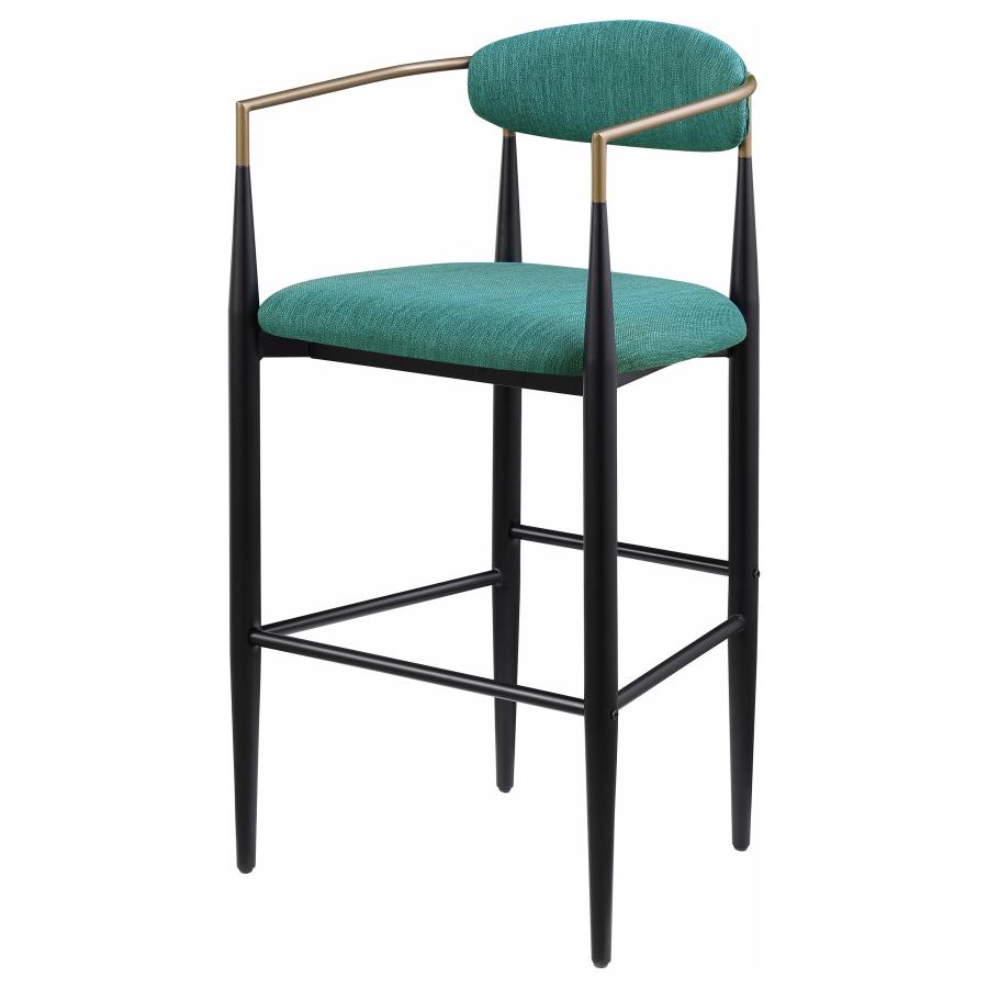 Tina Fabric Upholstered Bar Chair Green (Set of 2) view 5