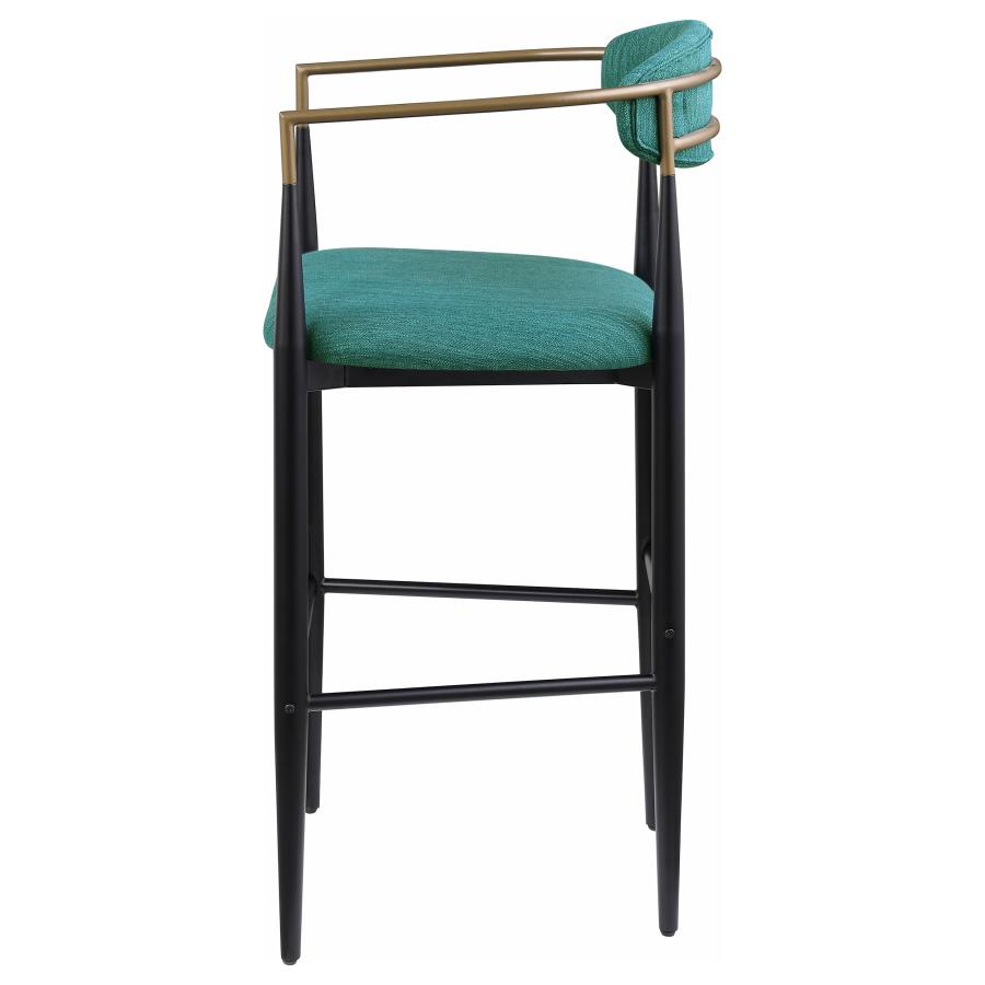 Tina Fabric Upholstered Bar Chair Green (Set of 2) view 6