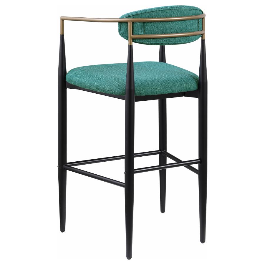 Tina Fabric Upholstered Bar Chair Green (Set of 2) view 7