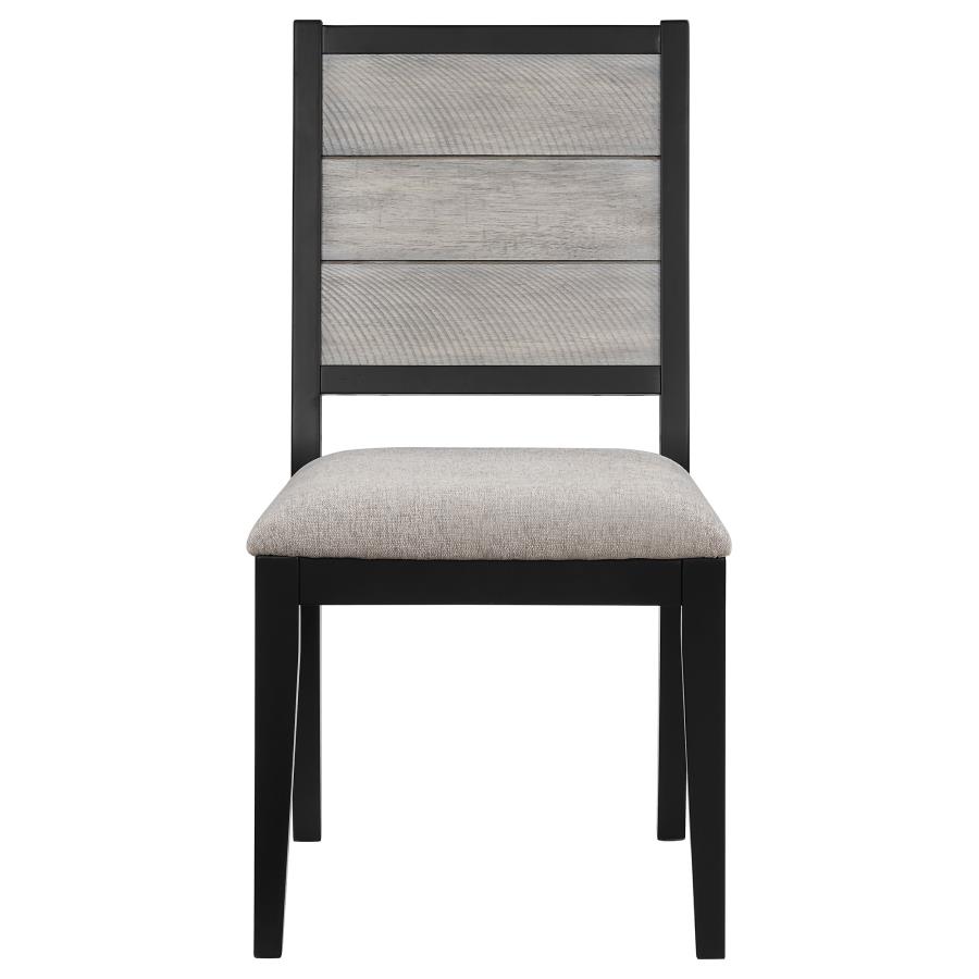 Elodie 5-piece Rectangular Extension Leaf Dining Set Black view 7