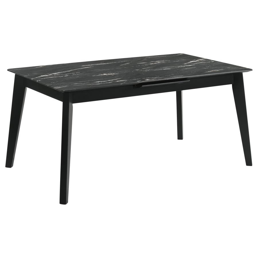 Crestmont 7-piece Extension Leaf Dining Table Set Black view 5