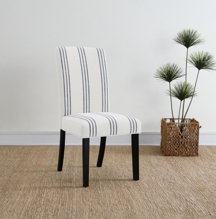 Herran Upholstered Dining Side Chair Beige (Set of 2) view 2
