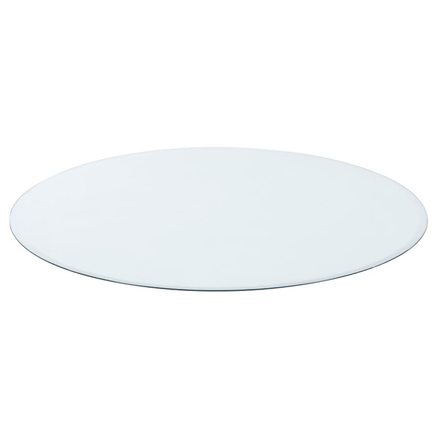 Paxton 5-piece Round Glass Top Counter Height Dining Set Beige view 6