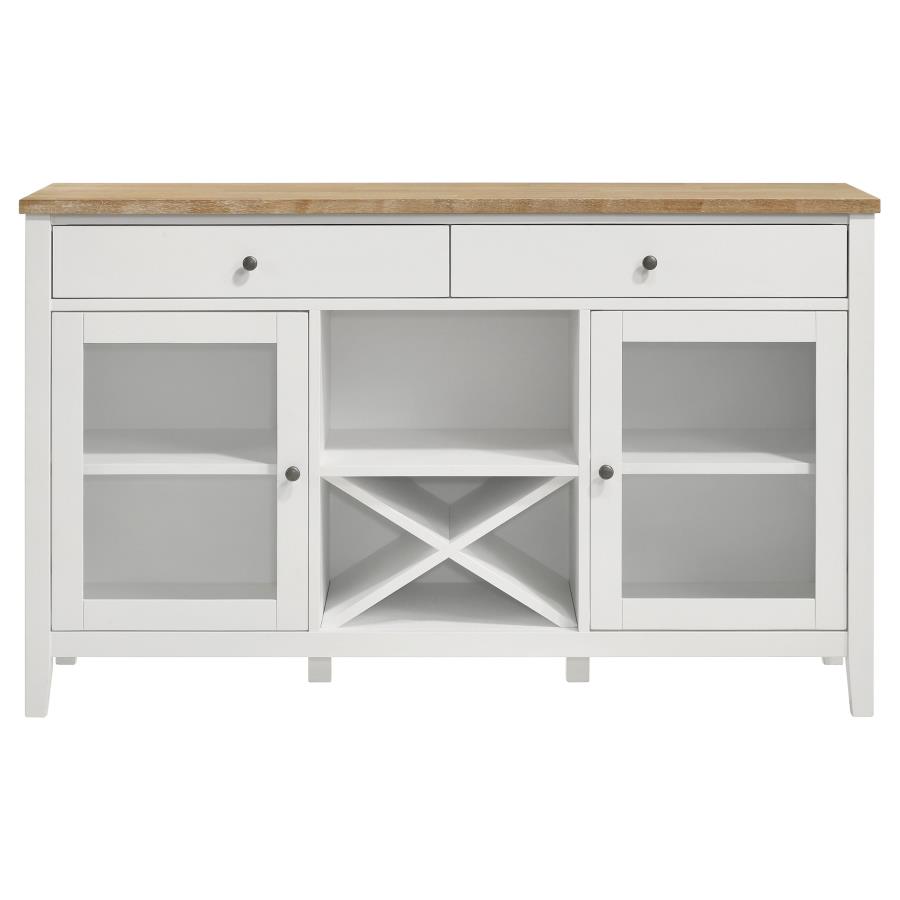 Hollis 2-door Dining Sideboard Buffet Storage Cabinet White view 3