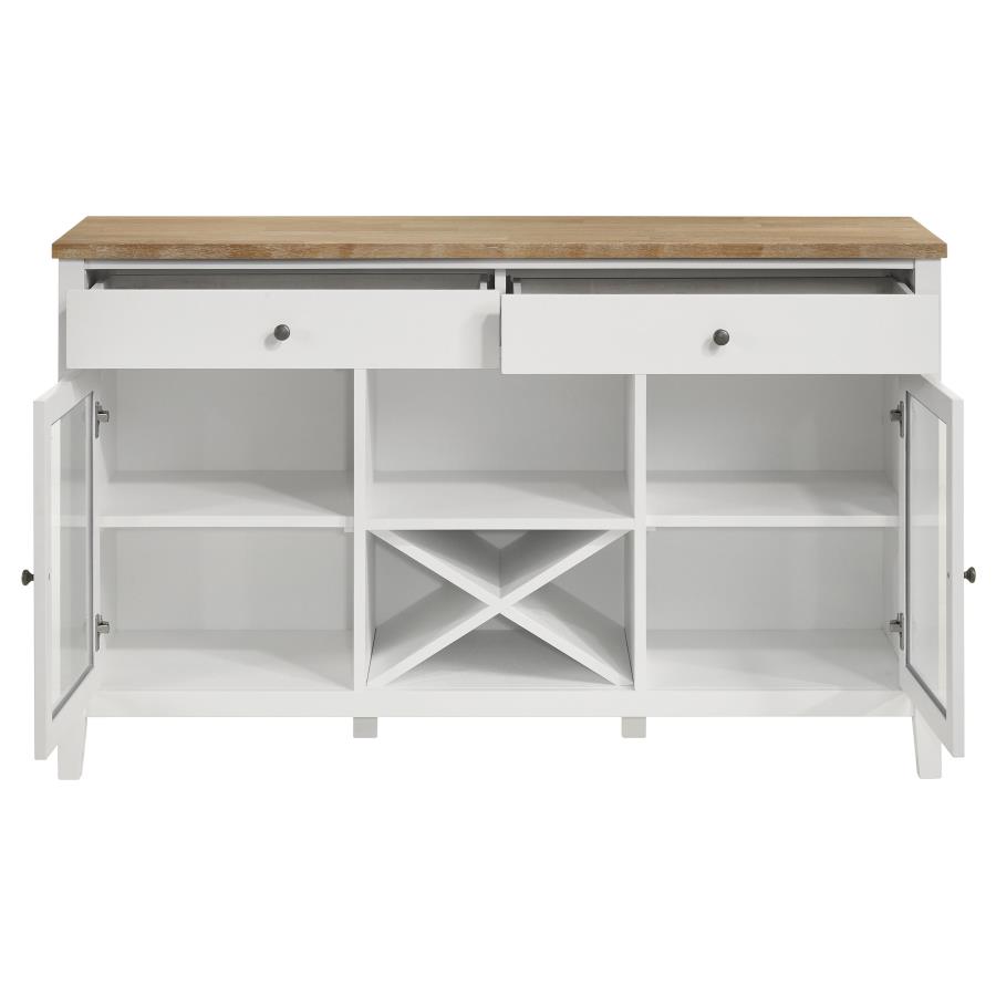 Hollis 2-door Dining Sideboard Buffet Storage Cabinet White view 4