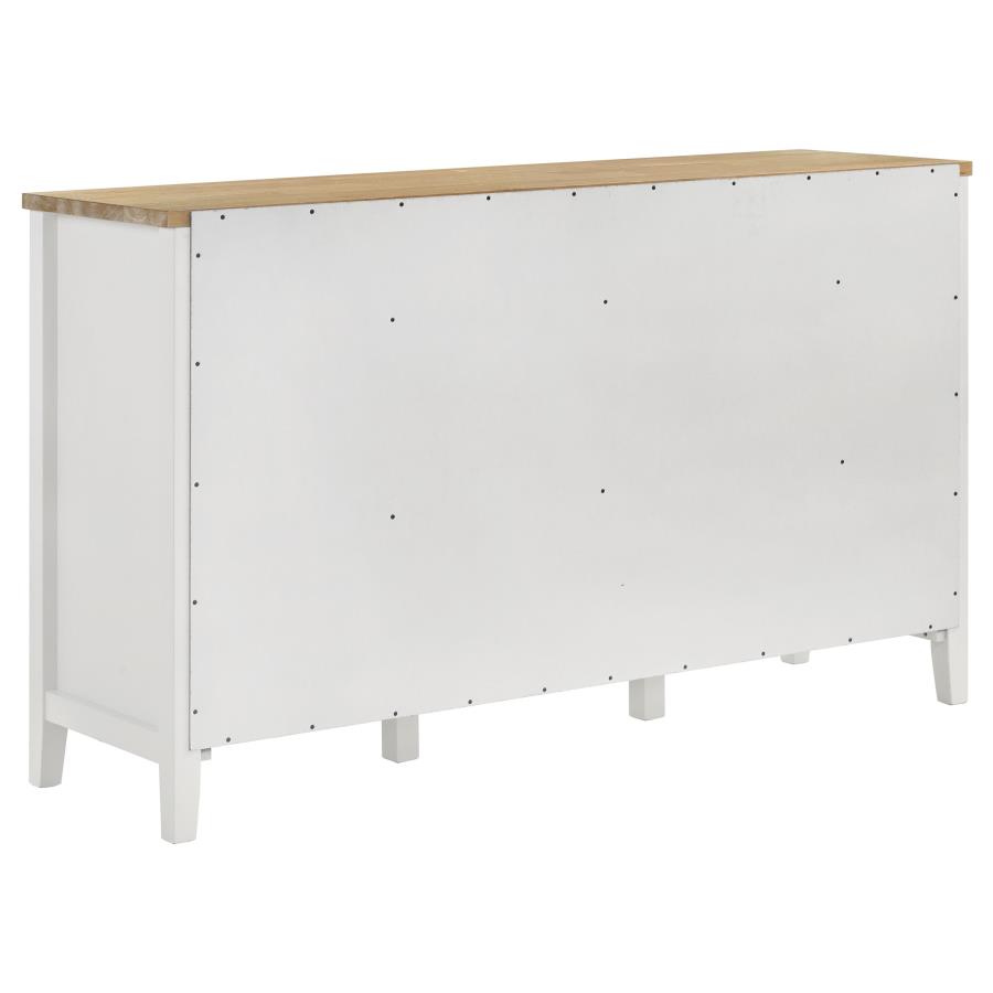Hollis 2-door Dining Sideboard Buffet Storage Cabinet White view 7