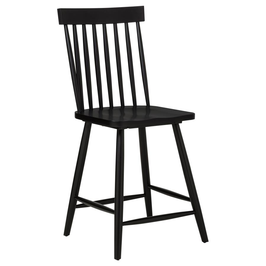 Andrews Windsor Counter Height Dining Side Chair Black (Set of 2) view 3