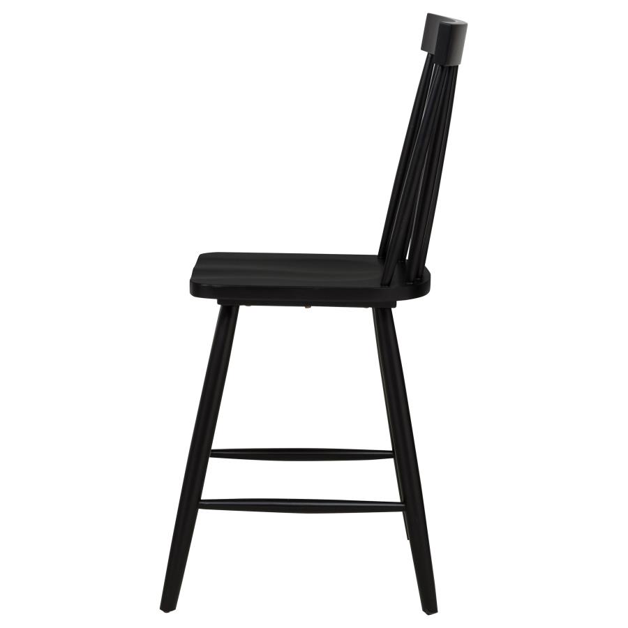 Andrews Windsor Counter Height Dining Side Chair Black (Set of 2) view 6