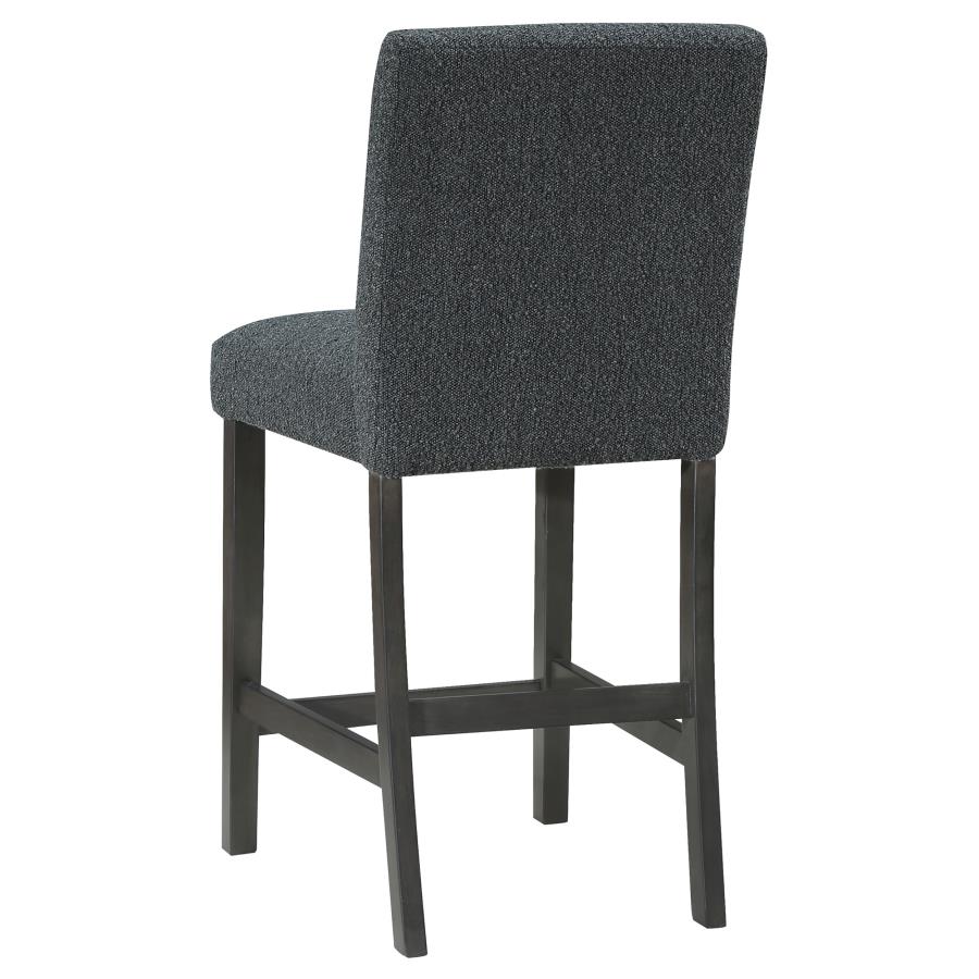 Alba Boucle Upholstered Counter Chair Black (Set of 2) view 7