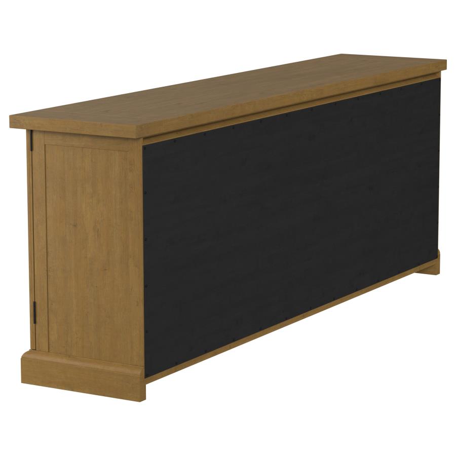 Florence 4-door Dining Sideboard Buffet Cabinet Rustic Honey view 7