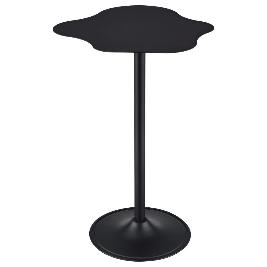 Keanu Curved 29-inch Cloud-Shaped Bistro Bar Table Black view 3