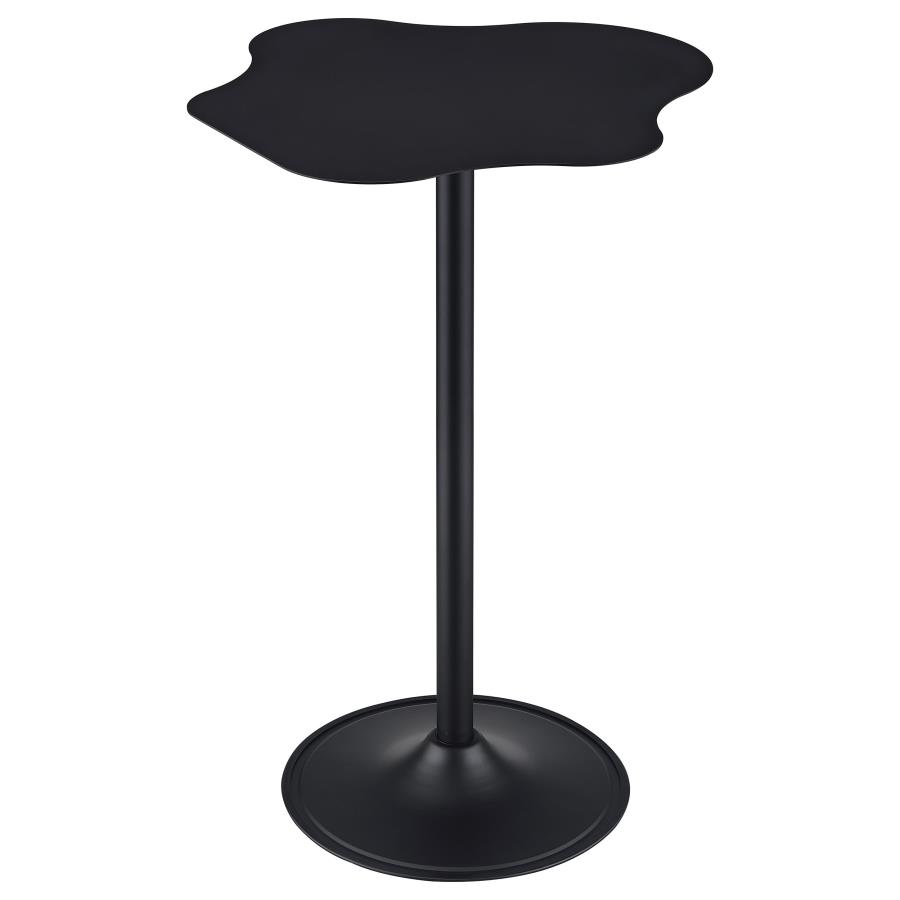 Keanu Curved 29-inch Cloud-Shaped Bistro Bar Table Black view 4