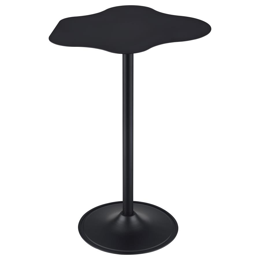 Keanu Curved 29-inch Cloud-Shaped Bistro Bar Table Black view 5