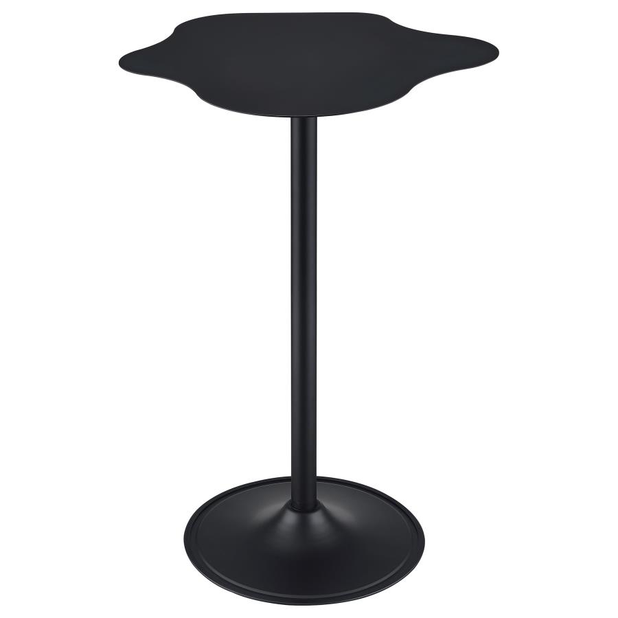 Keanu Curved 29-inch Cloud-Shaped Bistro Bar Table Black view 6