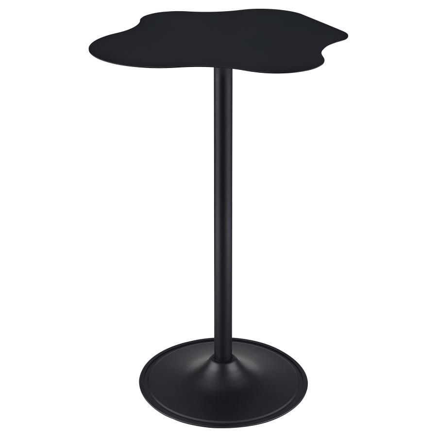Keanu Curved 29-inch Cloud-Shaped Bistro Bar Table Black view 7