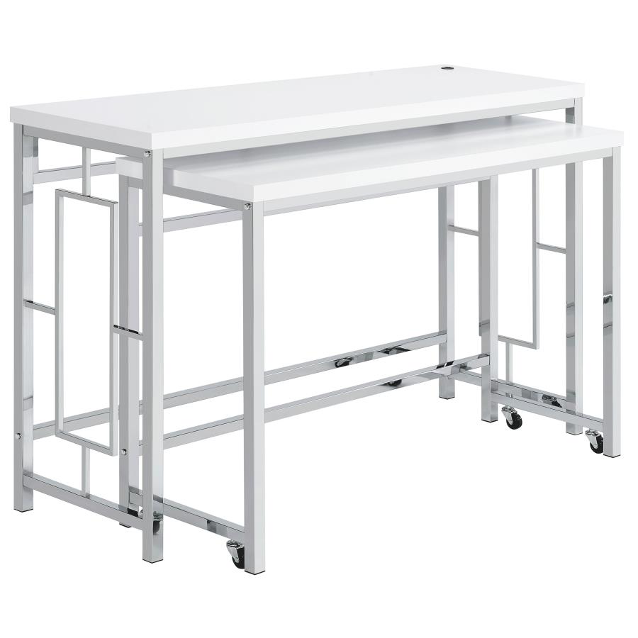 Jackson 4-piece Multipurpose Counter Height Table Set White view 3