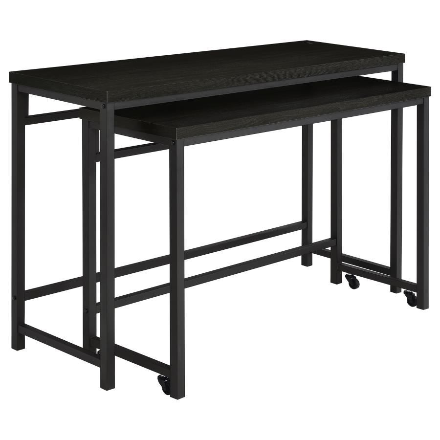 Hawes 4-piece Multipurpose Counter Height Table Set Black view 4