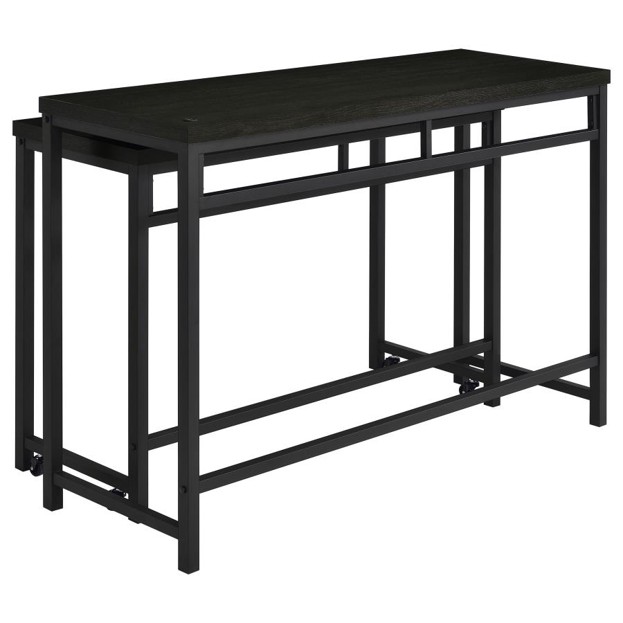 Hawes 4-piece Multipurpose Counter Height Table Set Black view 6
