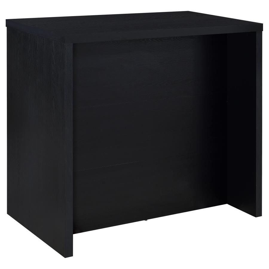 Topanga Engineered Wood Freestanding Home Bar Black view 4