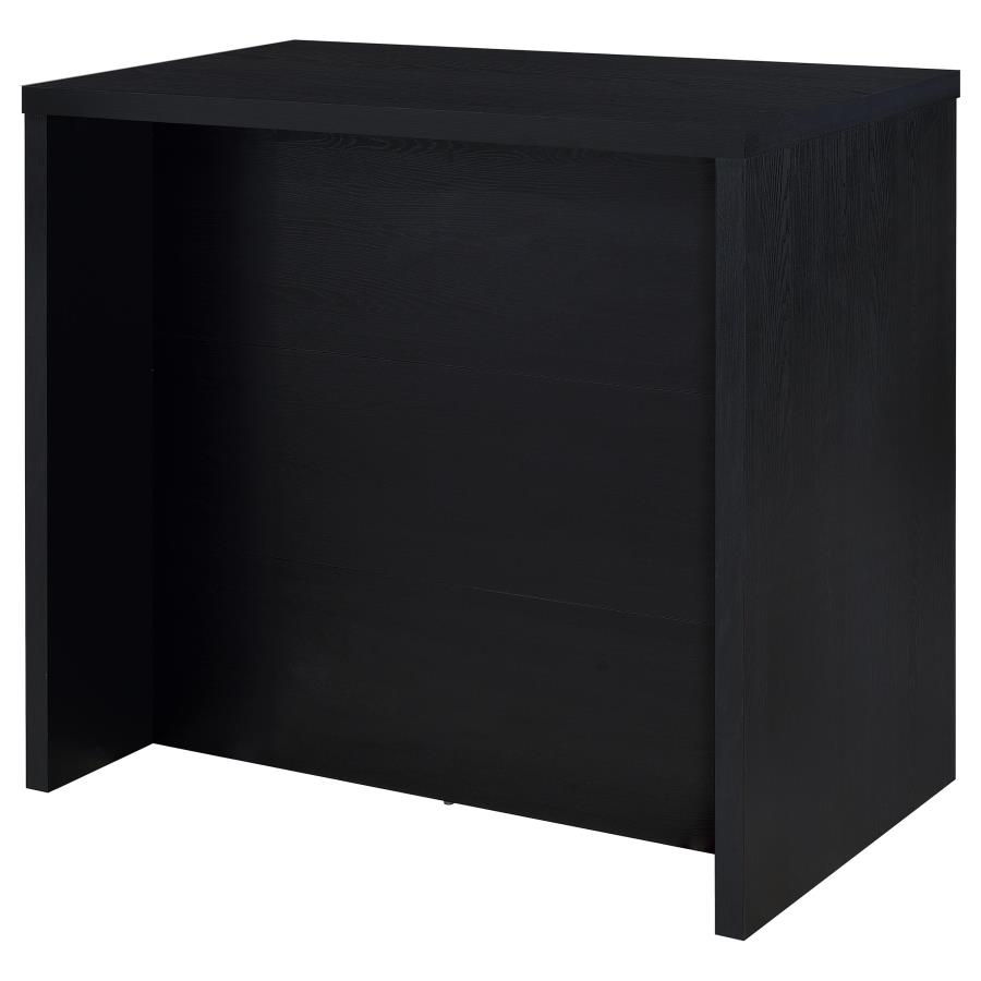 Topanga Engineered Wood Freestanding Home Bar Black view 6