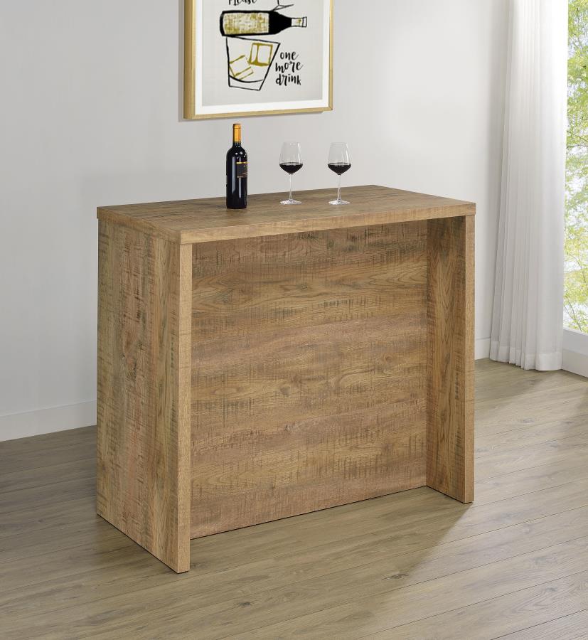 Topanga Engineered Wood Freestanding Home Bar Mango view 2