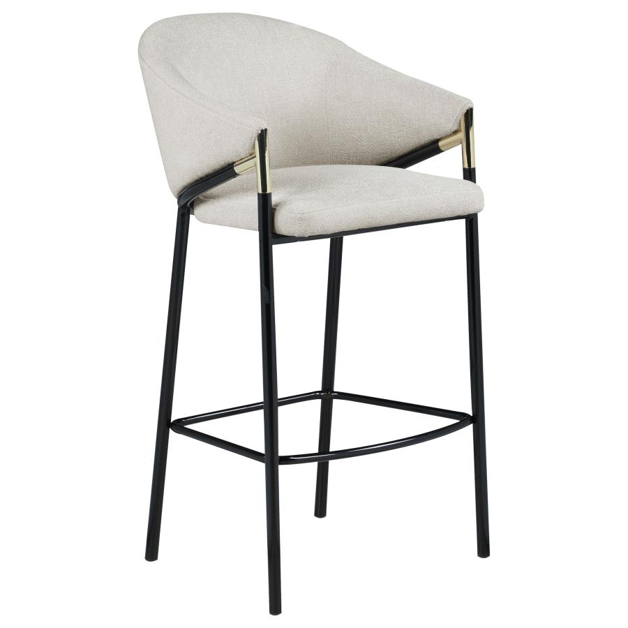 Chadwick Fabric Upholstered Bar Chair Beige (Set of 2) view 3