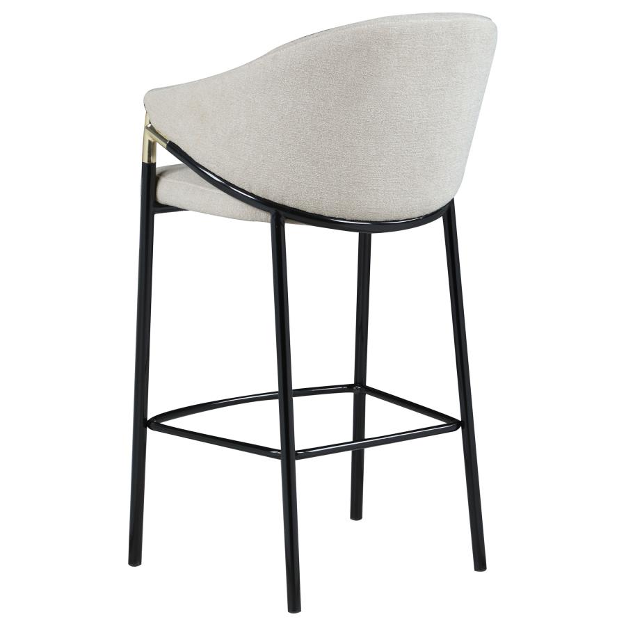 Chadwick Fabric Upholstered Bar Chair Beige (Set of 2) view 7