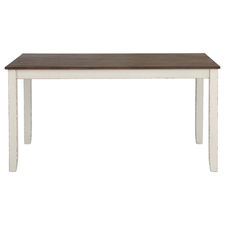 Fortress 7-piece Rectangular Dining Set Vintage Vanilla view 4