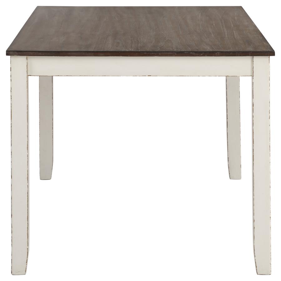 Fortress 7-piece Rectangular Dining Set Vintage Vanilla view 5