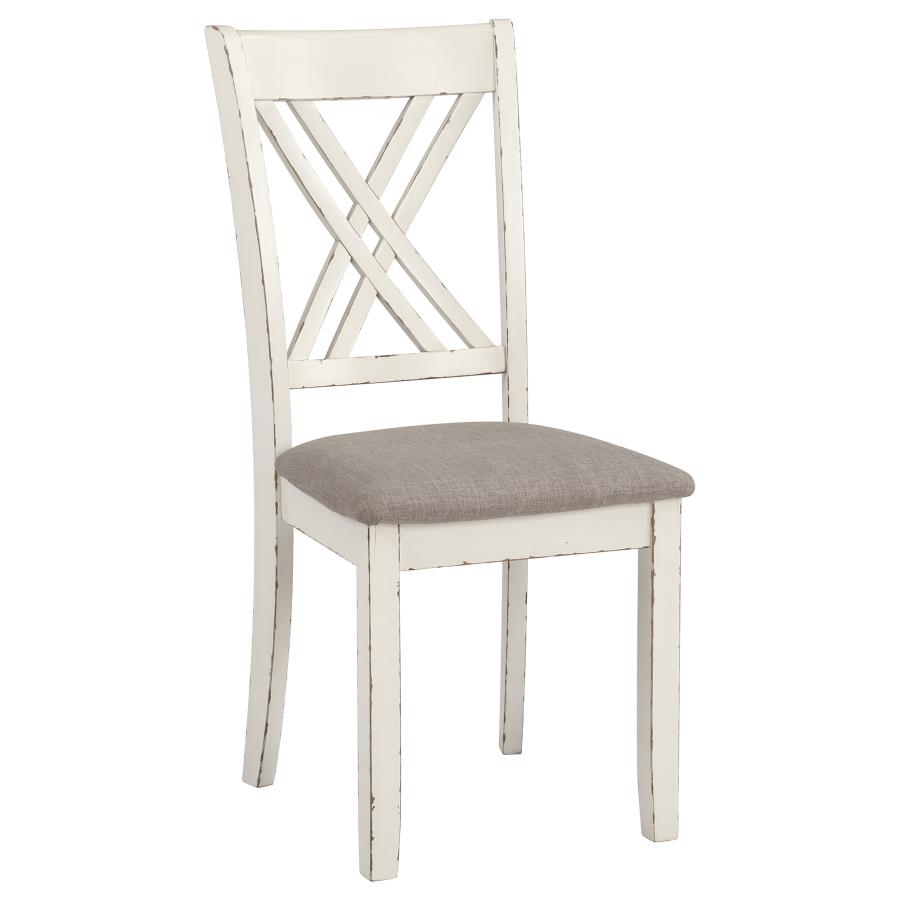 Fortress 7-piece Rectangular Dining Set Vintage Vanilla view 7