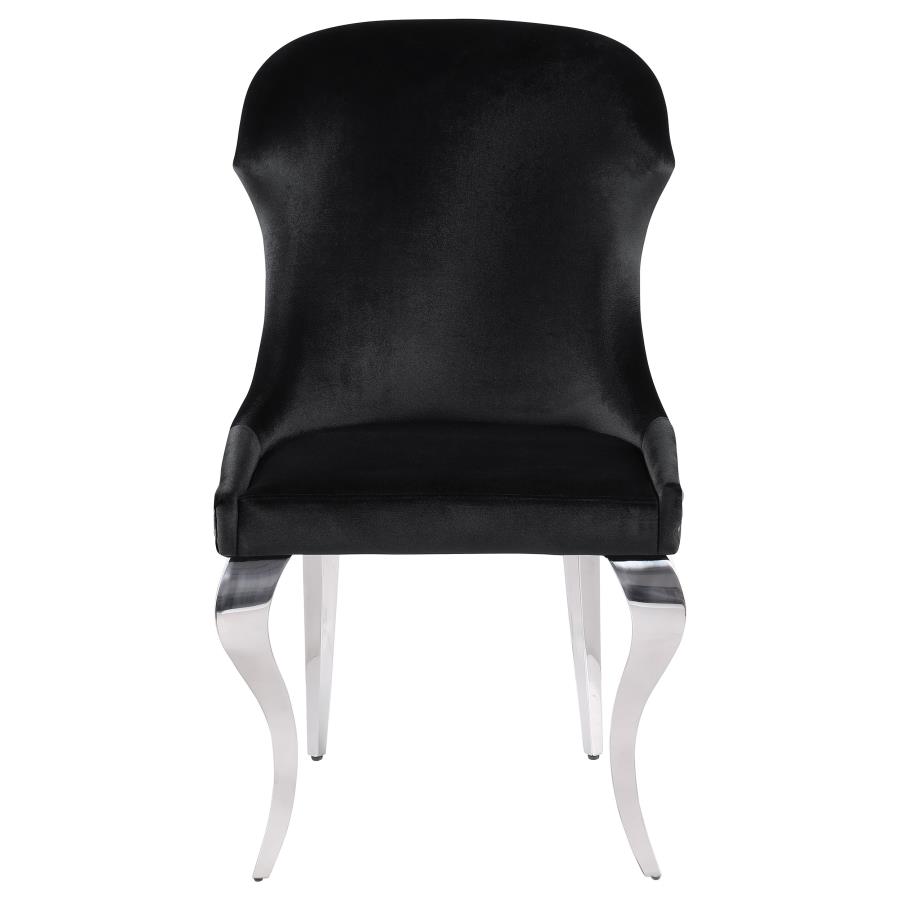 Cheyanne Upholstered Dining Side Chair Black (Set of 2) view 4