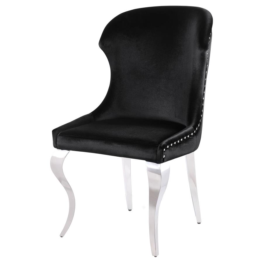 Cheyanne Upholstered Dining Side Chair Black (Set of 2) view 5