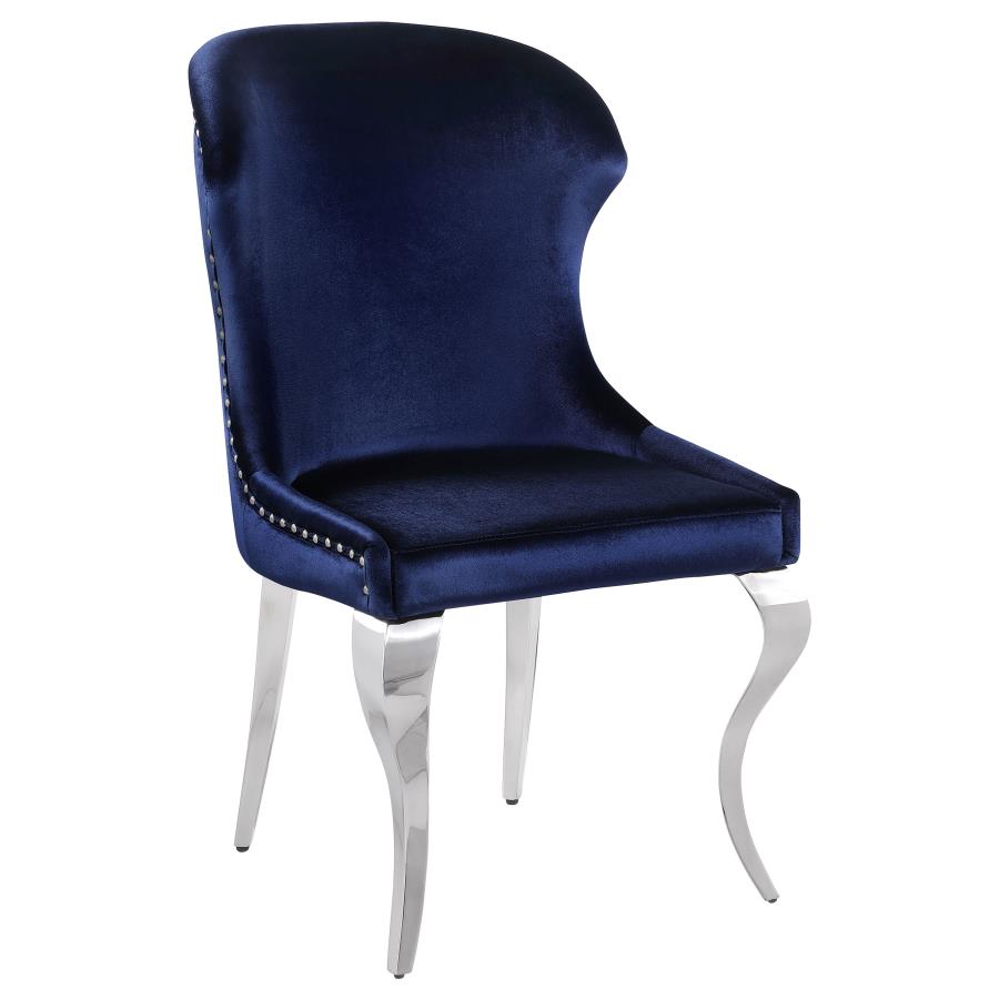 Cheyanne Upholstered Dining Side Chair Ink Blue (Set of 2) view 3