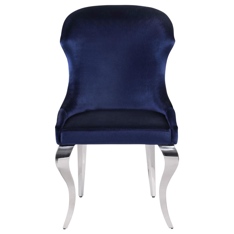 Cheyanne Upholstered Dining Side Chair Ink Blue (Set of 2) view 4
