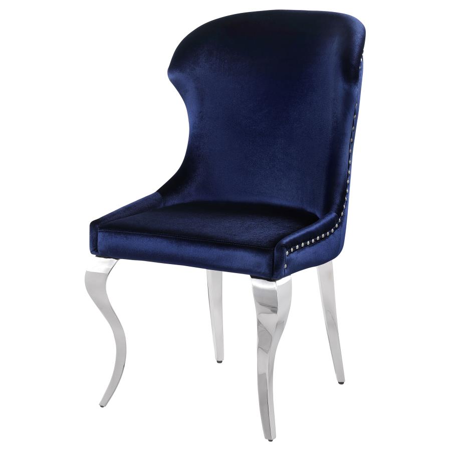 Cheyanne Upholstered Dining Side Chair Ink Blue (Set of 2) view 5