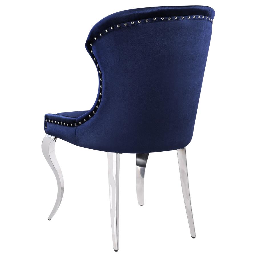 Cheyanne Upholstered Dining Side Chair Ink Blue (Set of 2) view 7