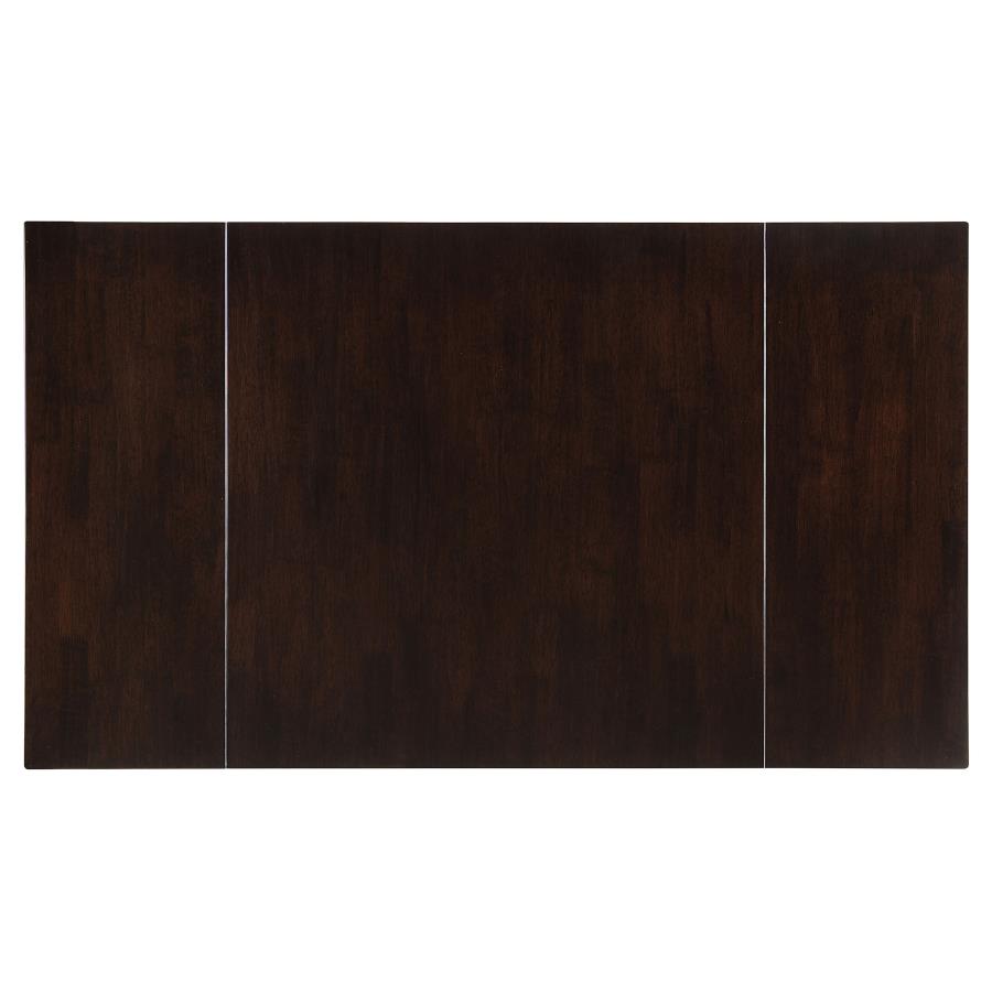 Kelso 3-piece Drop Leaf Dining Table Set Cappuccino and Tan view 6