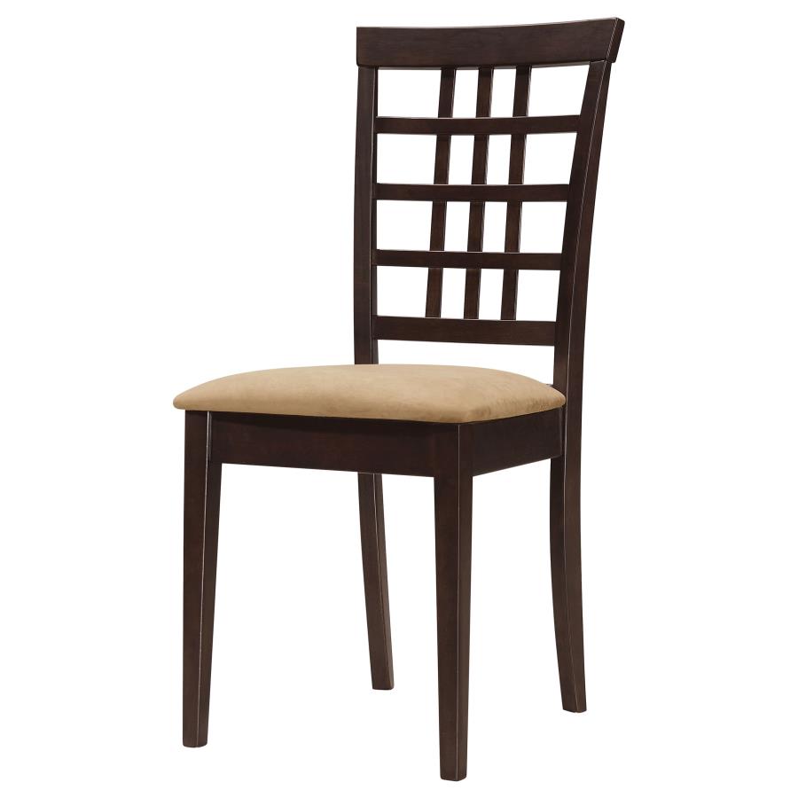 Kelso Lattice Back Dining Side Chair Cappuccino (Set of 2) view 4