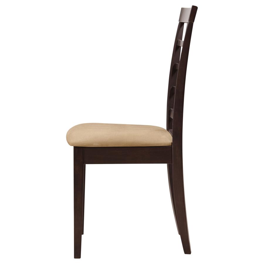 Kelso Lattice Back Dining Side Chair Cappuccino (Set of 2) view 5
