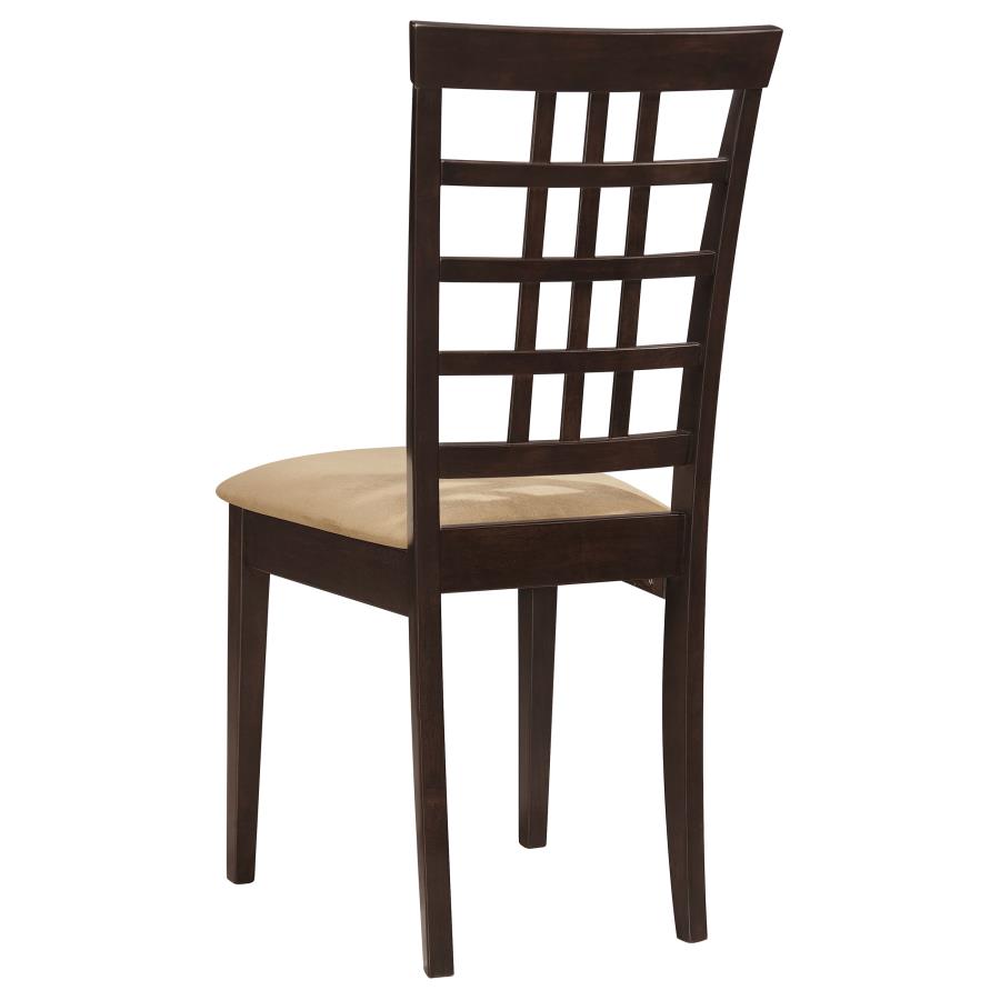 Kelso Lattice Back Dining Side Chair Cappuccino (Set of 2) view 6