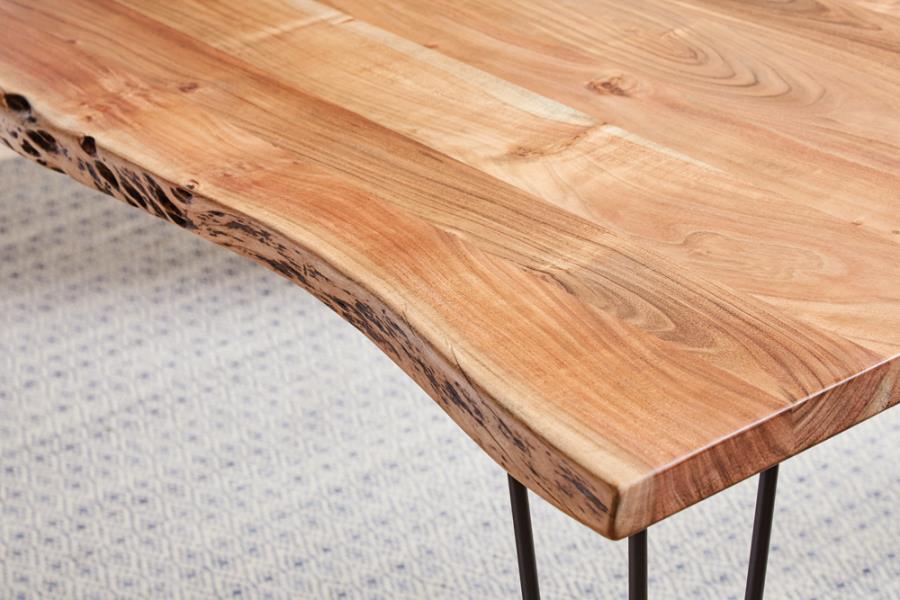 Sherman 71-inch Live Edge Dining Table Natural Acacia view 6