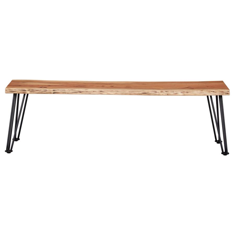 Sherman Wood Dining Bench Natural Acacia view 3