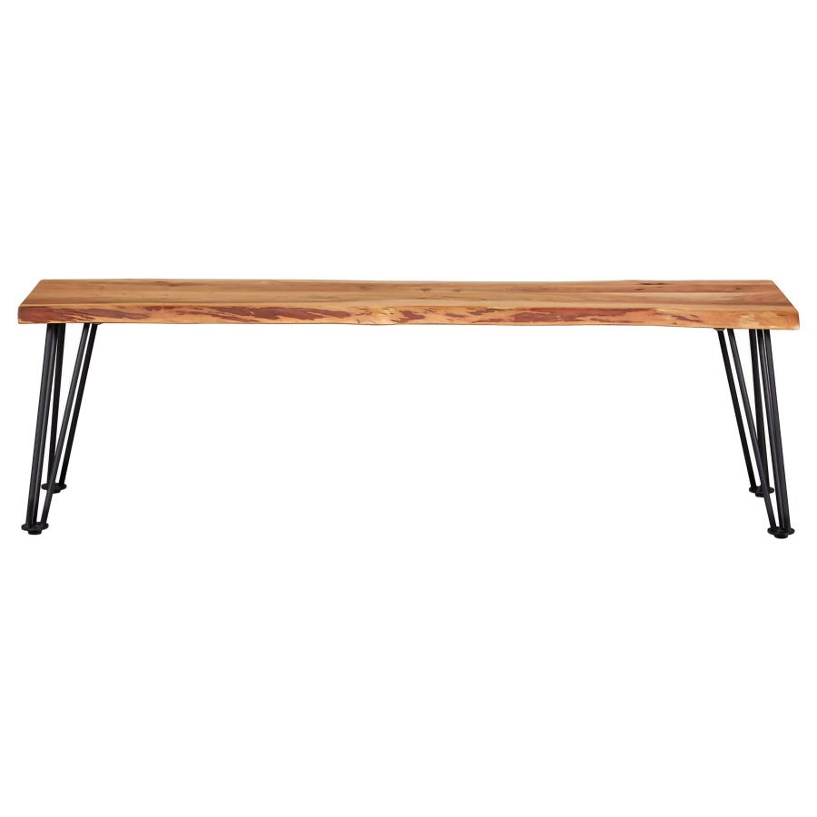 Sherman Wood Dining Bench Natural Acacia view 6